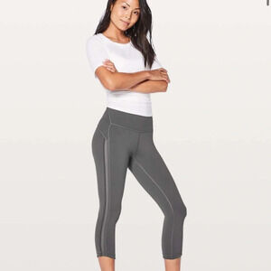 Lululemon Wunder Under Crop Hi-Rise Awaken Full-On Luxtreme 21”